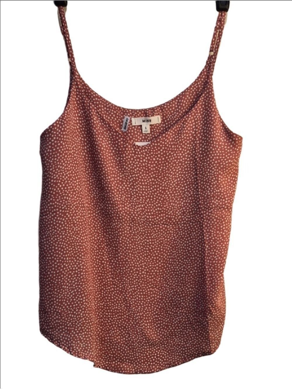 mine Rusty Rose Polka Dot Cami Size S